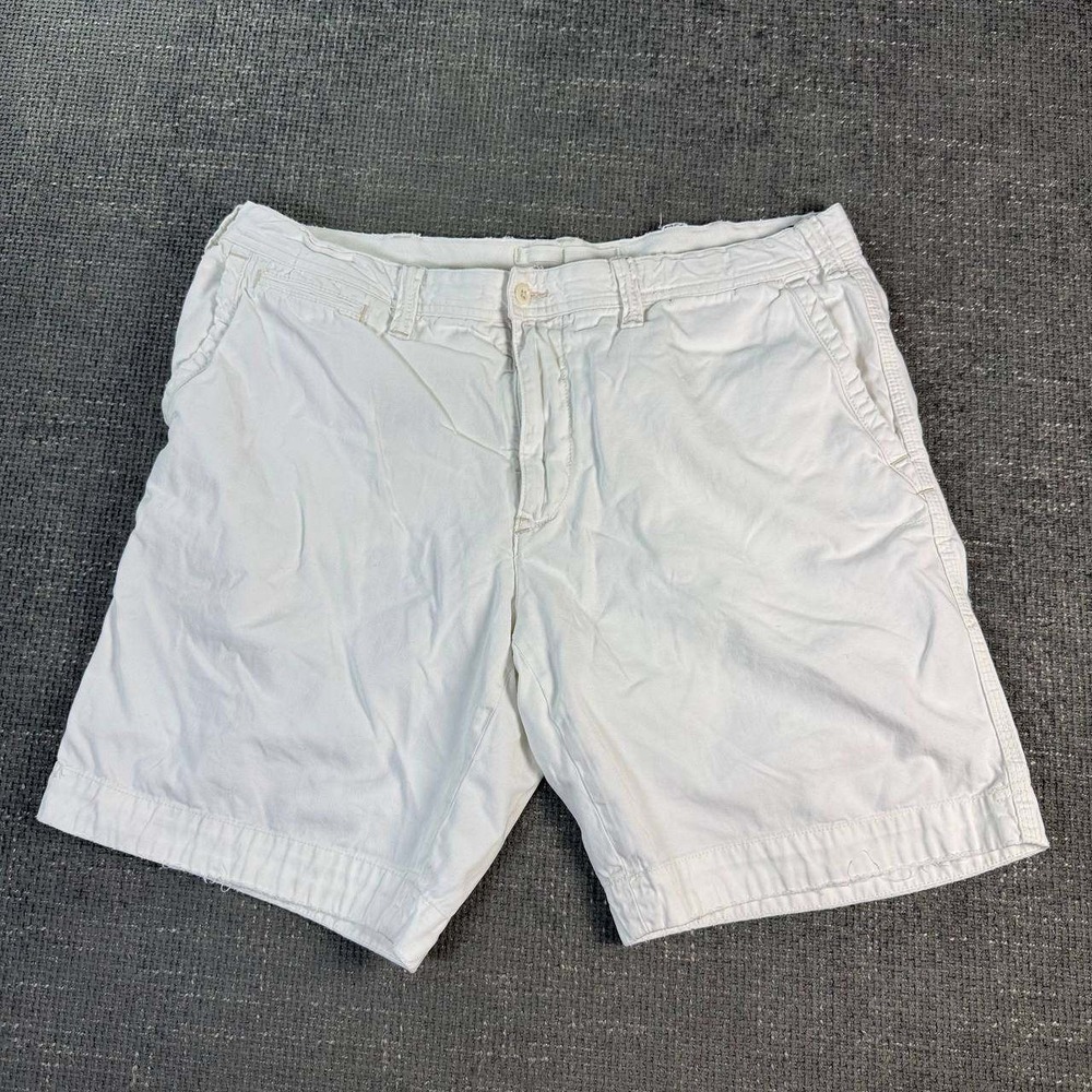 Polo Ralph Lauren Chino Shorts Mens 36 White Cotton Twill Classic Fit